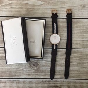 RARE Daniel Wellington watch and 2 straps